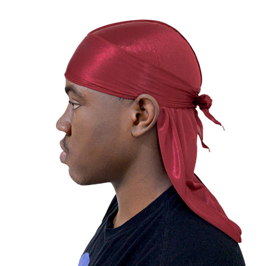 Burgundy Silky Durag